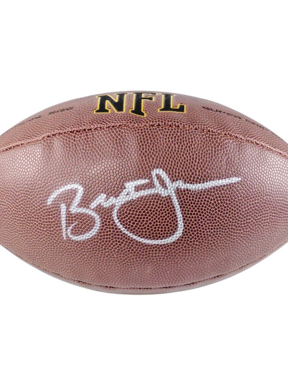 Brent Jones Signed Wilson NFL Football SF 49ers Super Bowl Proof COA